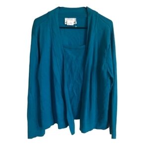 N Touch size XL blue long sleeve layered shirt